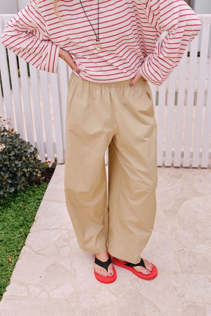 Bella Barrel Pant Burnt Butter