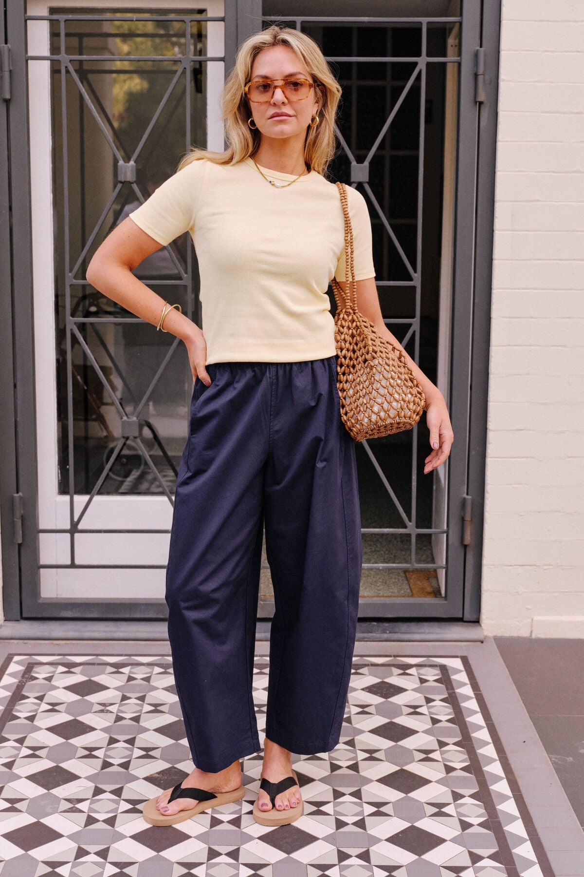 Luella Ribbed Tee ~ Butter