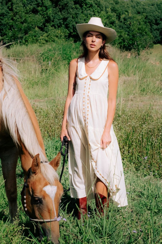 Gabby Midi Dress Cream