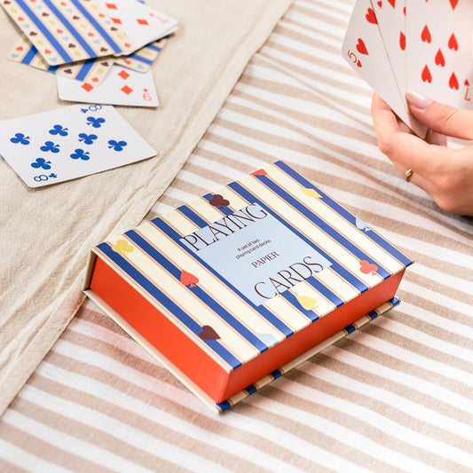 Suits + Stripes Playing Cards
