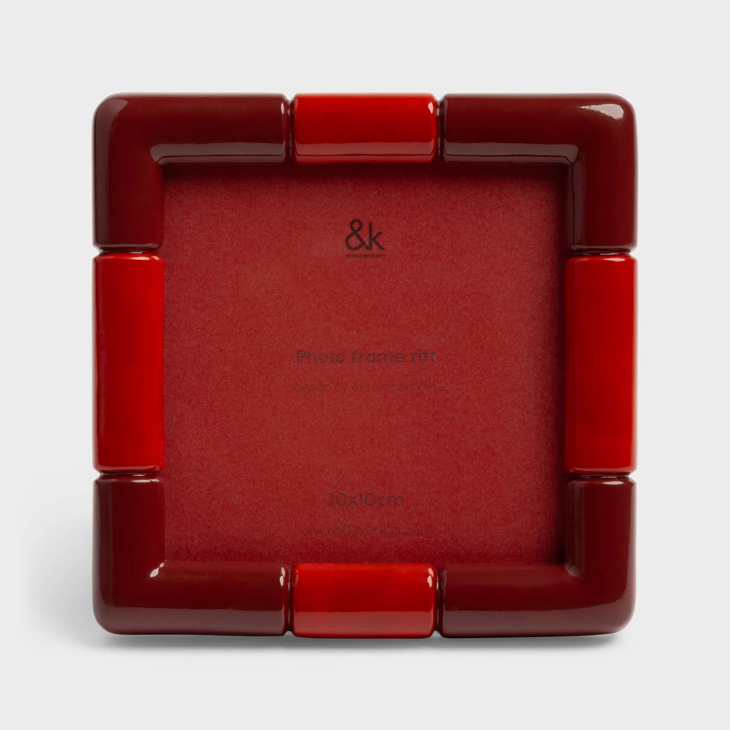 Photo Frame Rift Square Burgundy