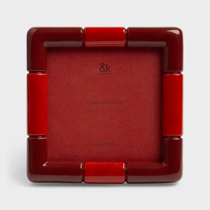 Photo Frame Rift Square Burgundy