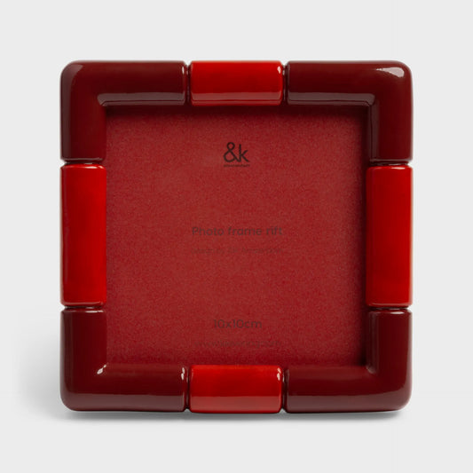 Photo Frame Rift Square Burgundy
