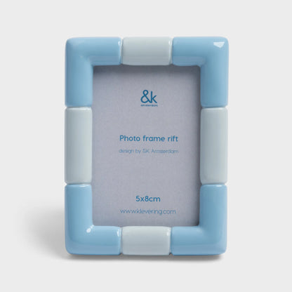 Photo Frame Rift Rectangle Ice Blue