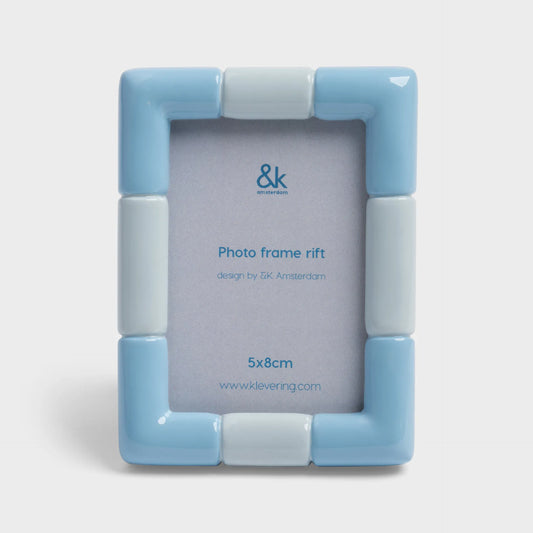 Photo Frame Rift Rectangle Ice Blue