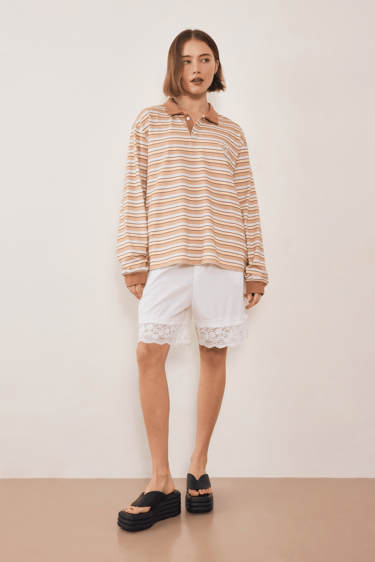 Common Polo - Muted Sunset Stripe