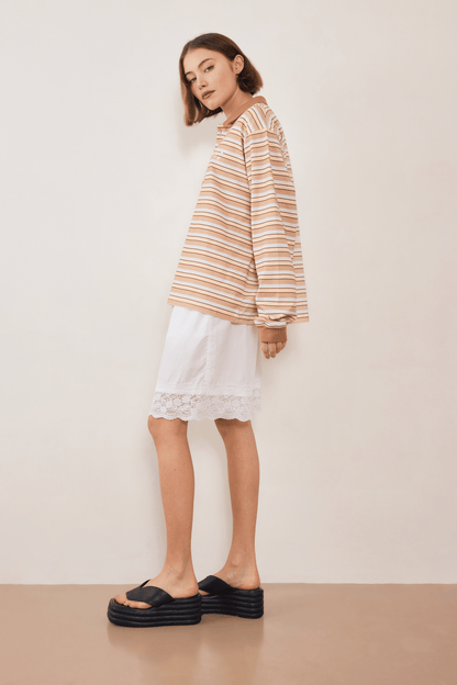 Common Polo - Muted Sunset Stripe