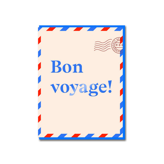 Bon Voyage Letter Card
