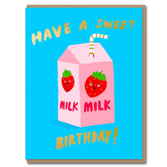 Strawberry Milk Card