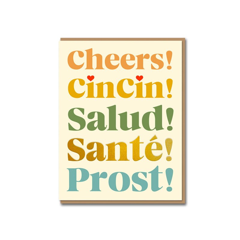 Cheers Serif Card