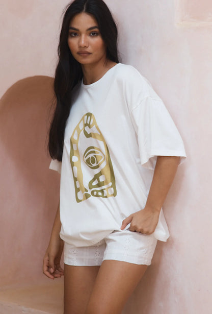 Lennox Shorts White Eyelet