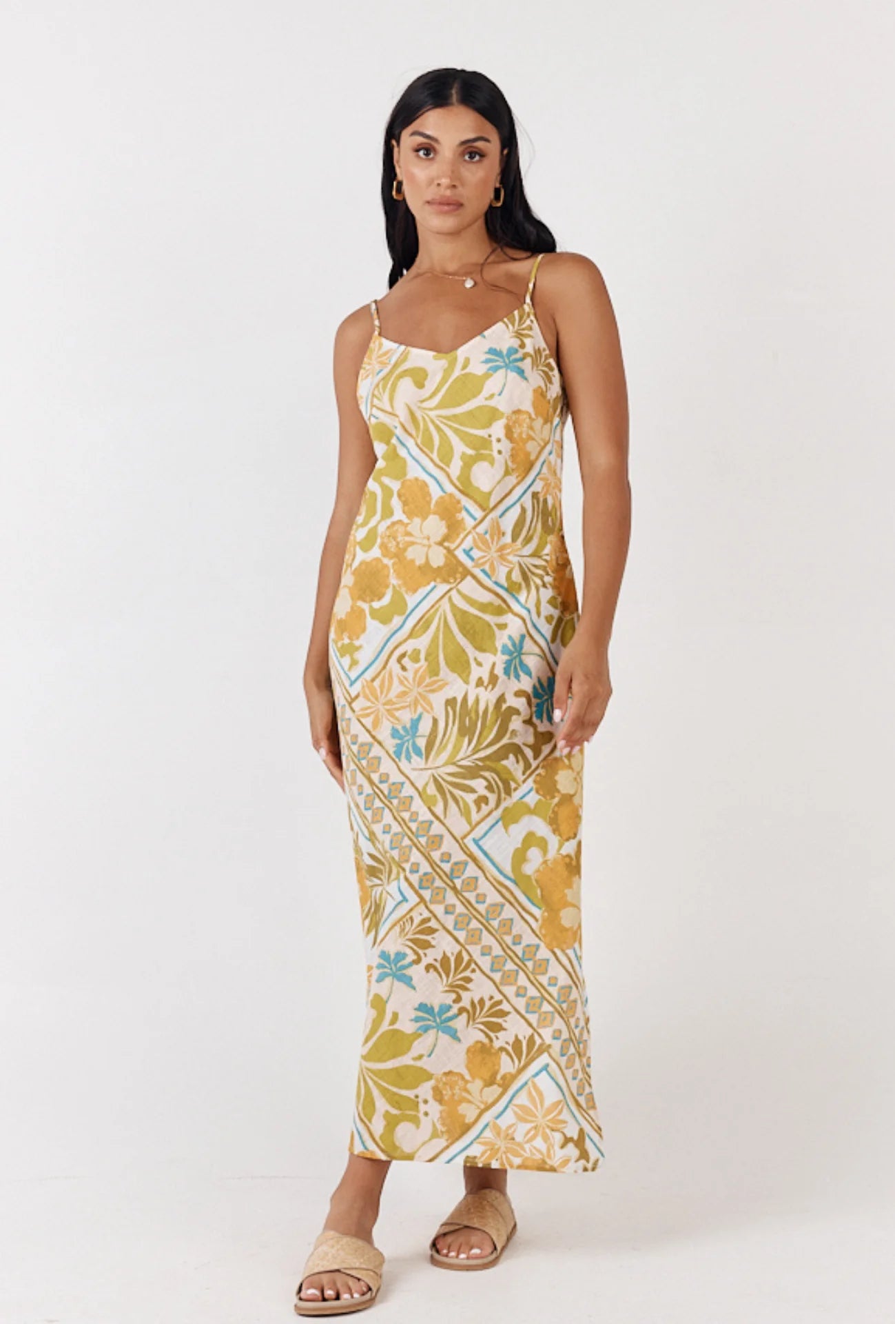 Celestial Maxi Dress Paradise Print