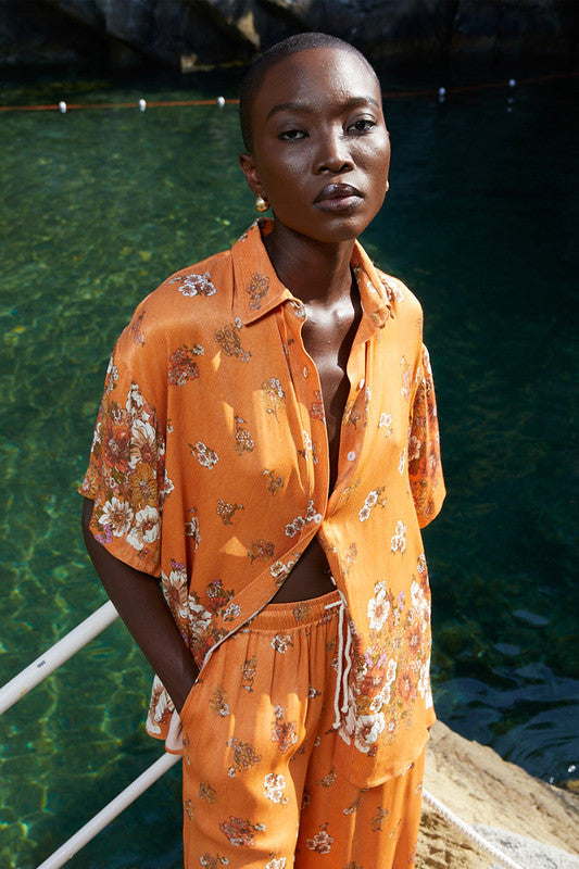 Freesia Floral Shirt Marigold