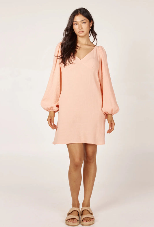 Sara Mini Dress Peach