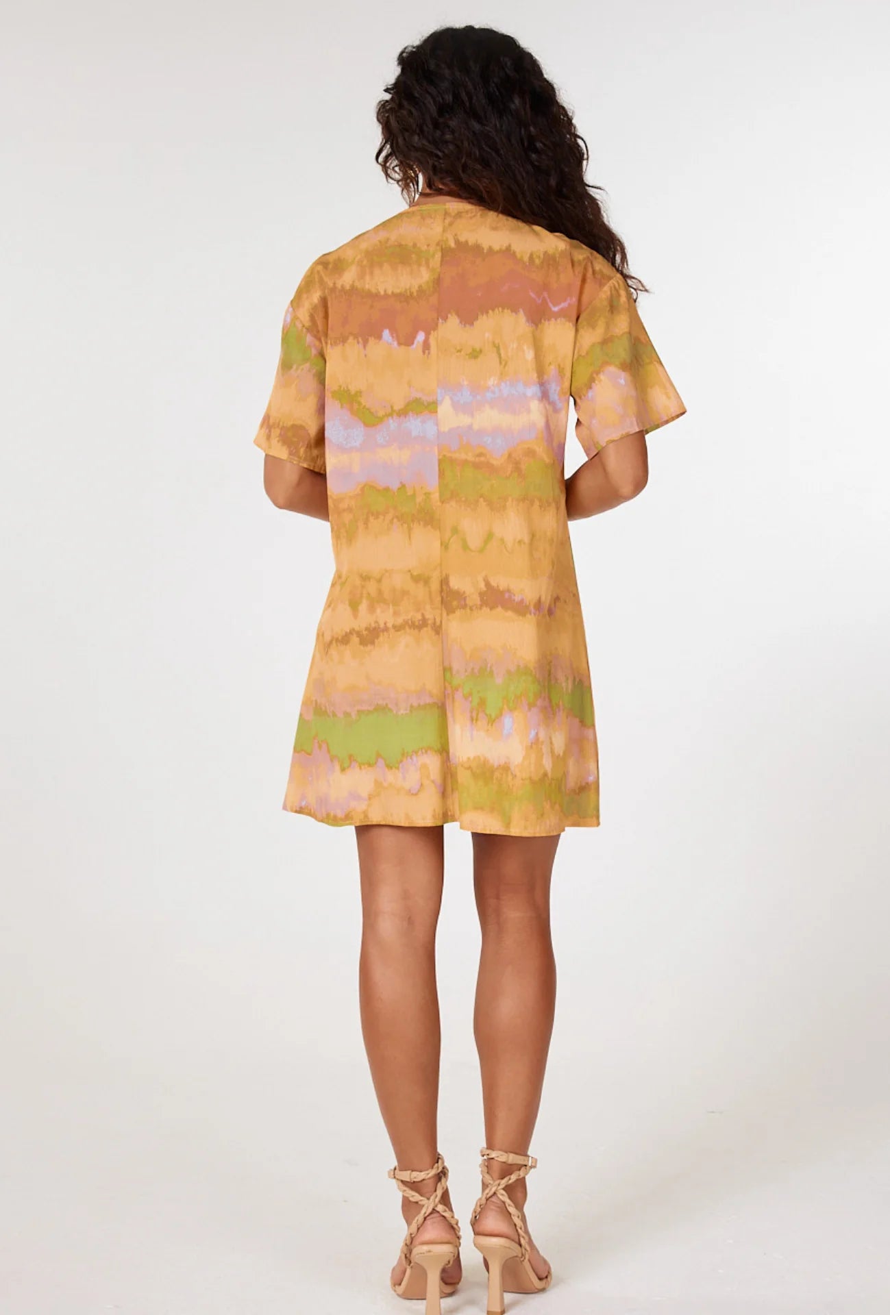 Asha Mini Dress Sand Dunes Print