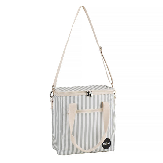 Holiday Mini Cooler Sage Stripe