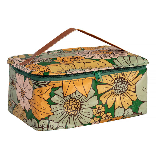 Toiletry Stash Bag Green Garden