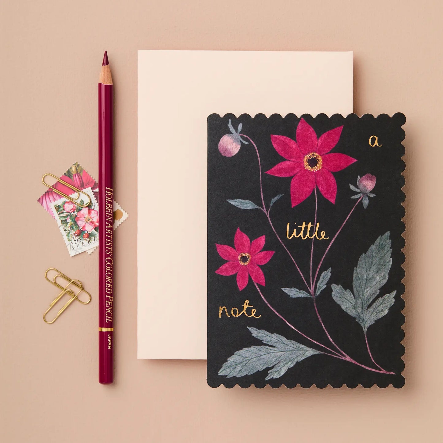 Dahlia 'A Little Note' Card