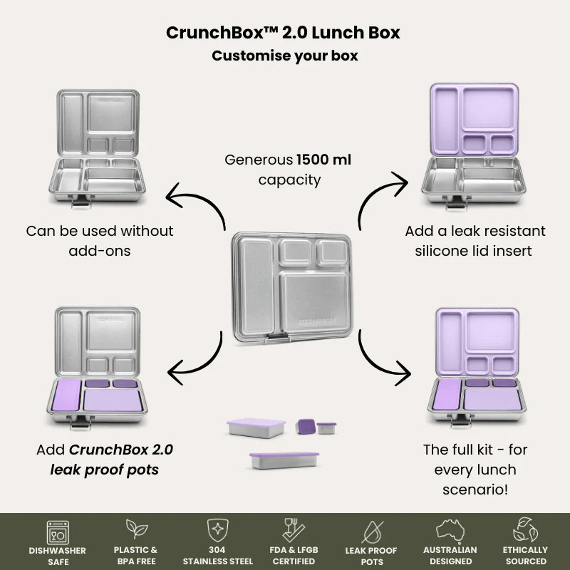CrunchBox 2.0 Lunch Box | Leak Resistant Seal