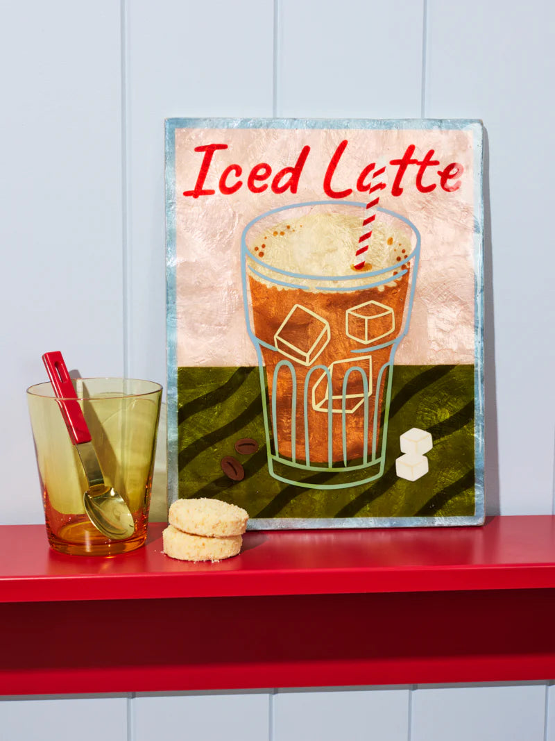 Barista Wall Art Iced Latte