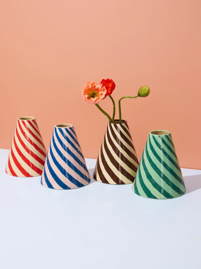Jester Vase Chocolate Swirl