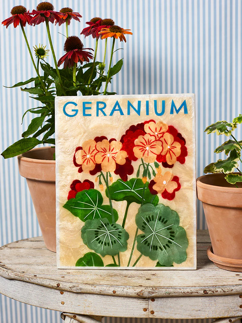 Market Geranium Wall Art