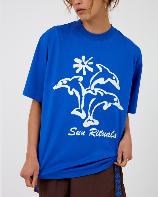 Dolphin Dream Tee ~ Sea Blue
