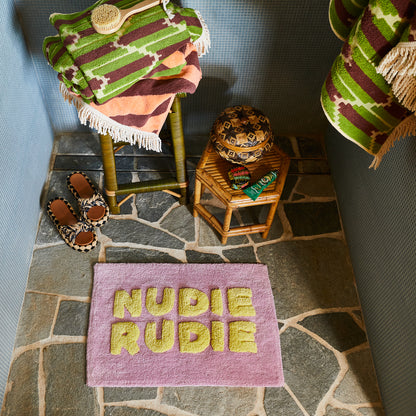 Tula Nudie Bath Mat Mini - Mauve