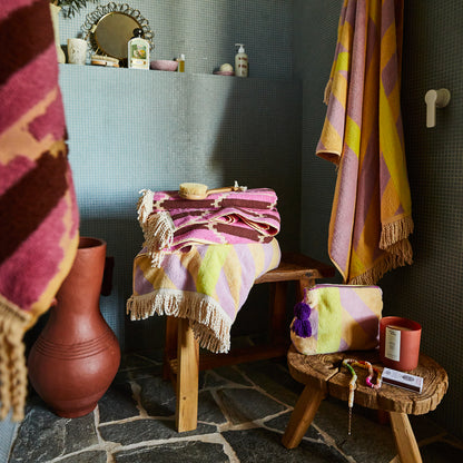 Jarita Terry Pouch - Mauve