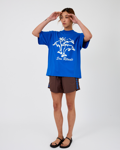 Dolphin Dream Tee ~ Sea Blue