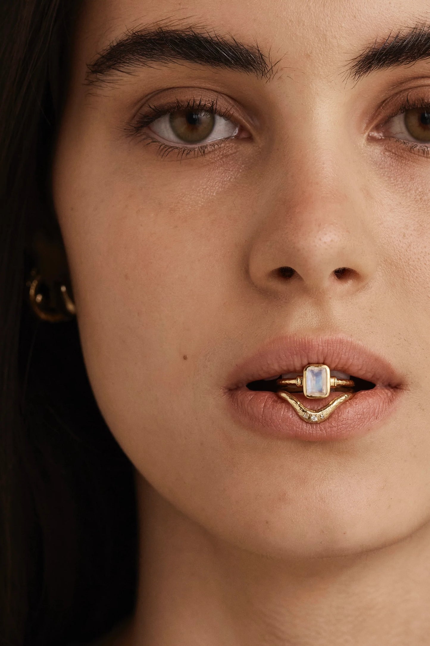 Romy Moonstone Gold Stacker 8/L