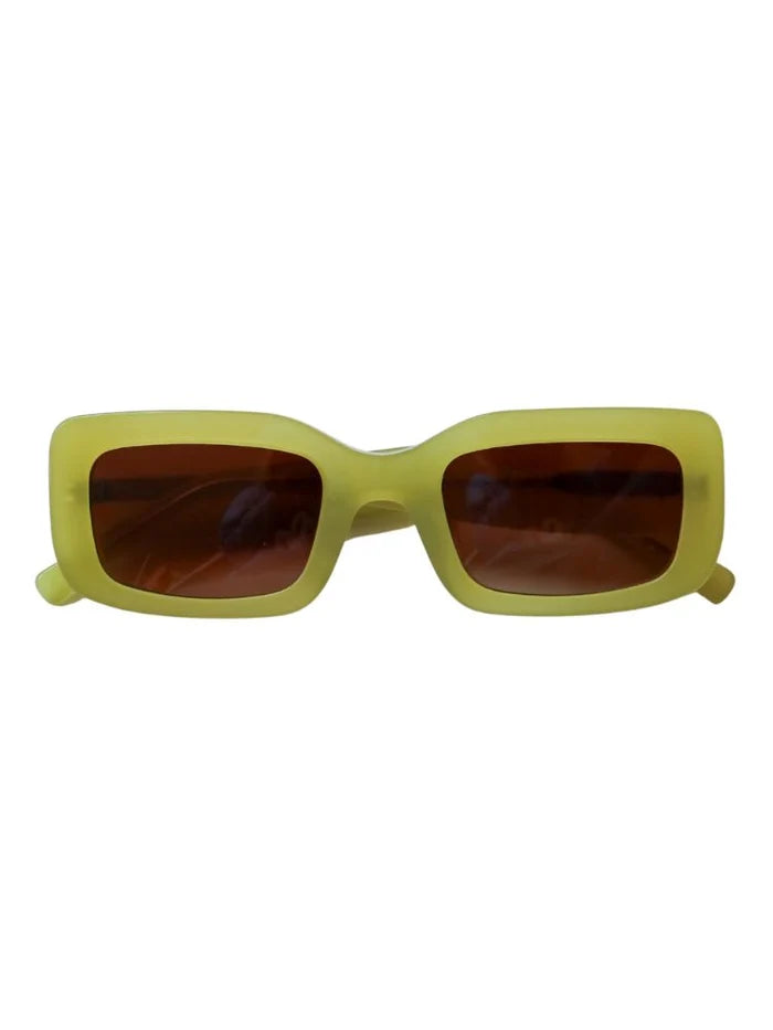 MAUDE X Mosey Me Bella Sunglasses ~ Chartreuse