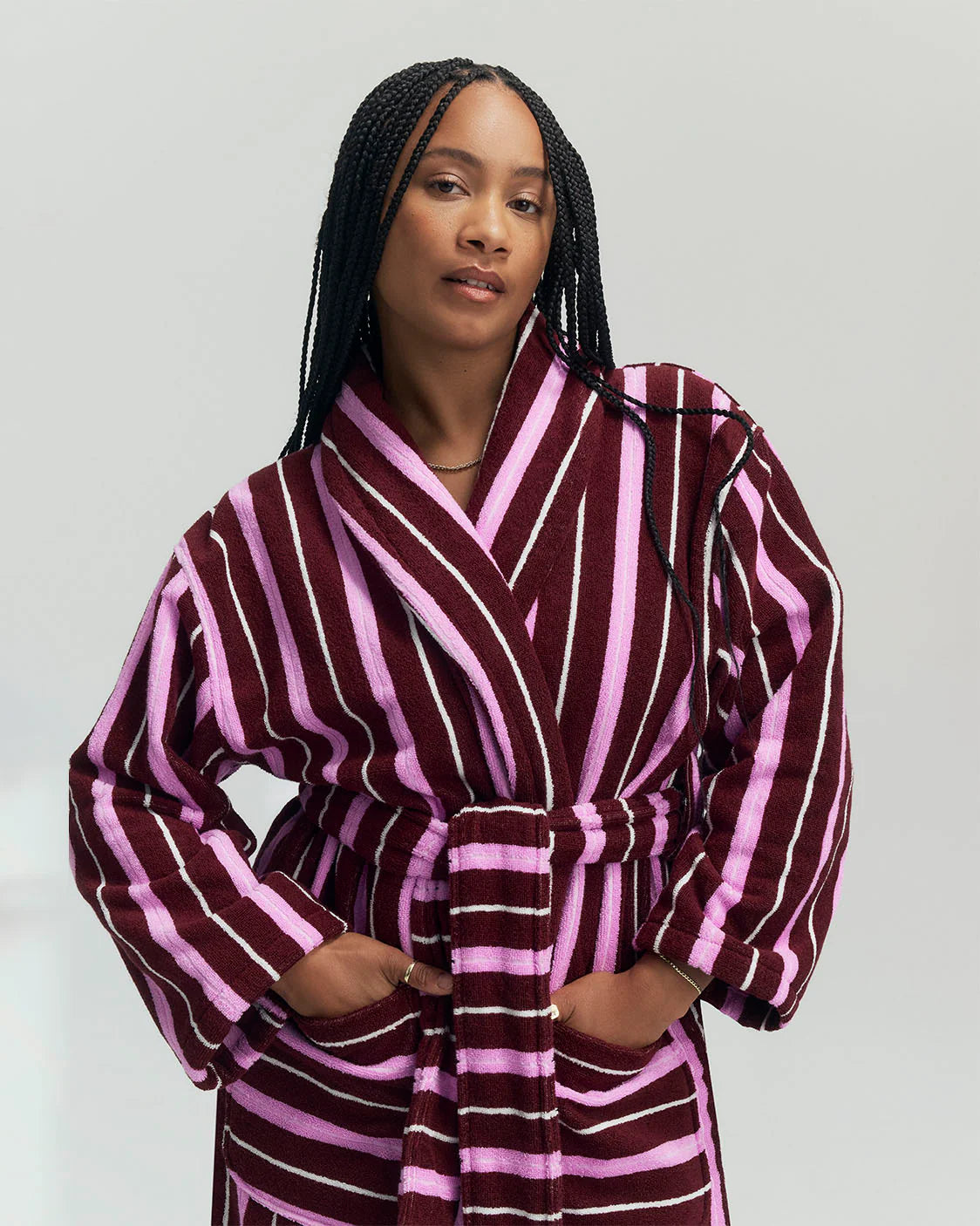 Ruby Stripe Terry Robe