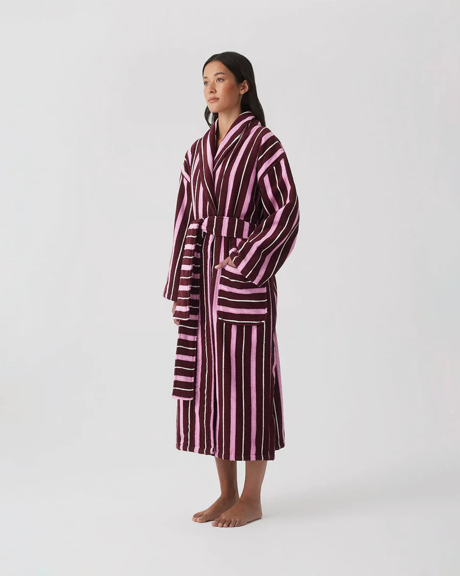 Ruby Stripe Terry Robe