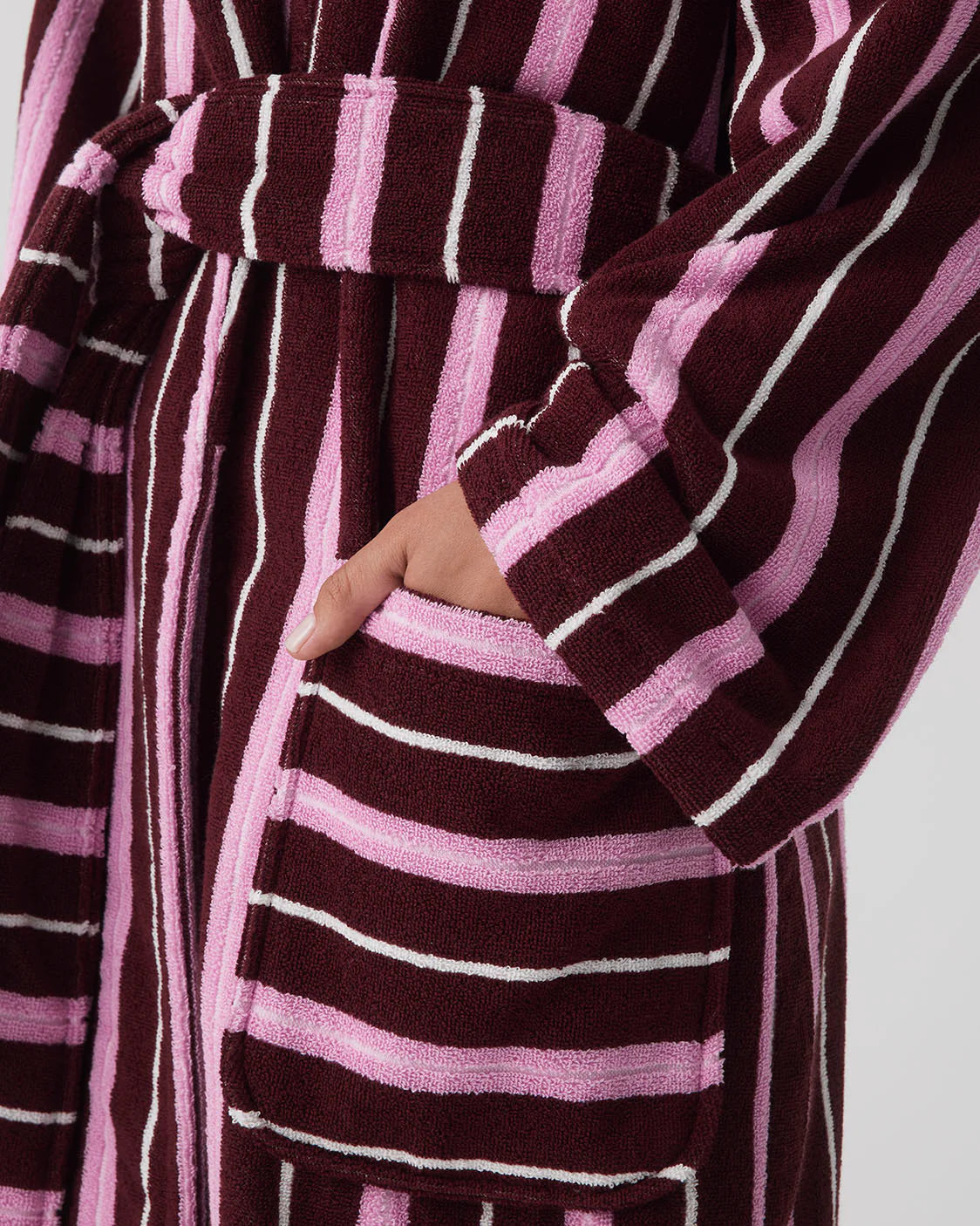 Ruby Stripe Terry Robe