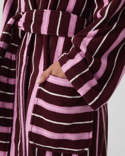 Ruby Stripe Terry Robe