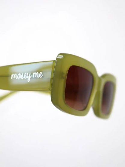 MAUDE X Mosey Me Bella Sunglasses ~ Chartreuse