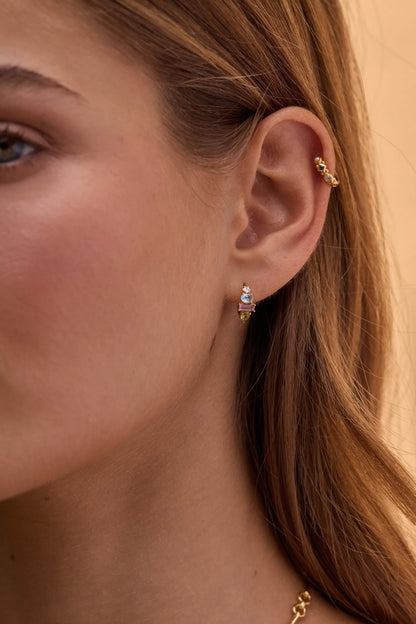 Reina Gold Hoops