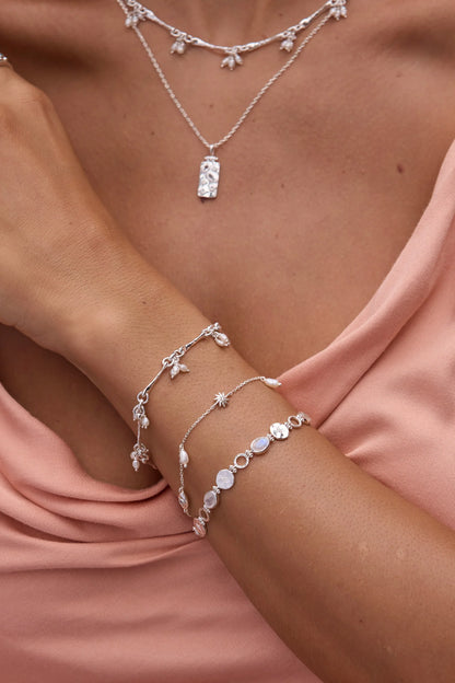 Trinket Pearl Silver Bracelet