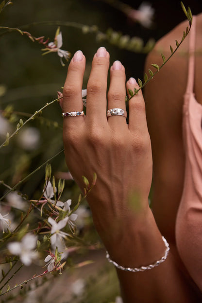 Piper Cluster Silver Ring ~ 7/M
