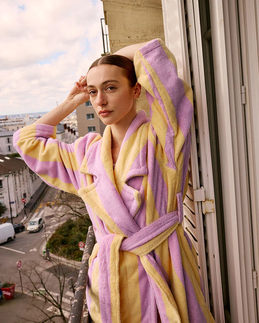 Sundae Stripe Terry Robe