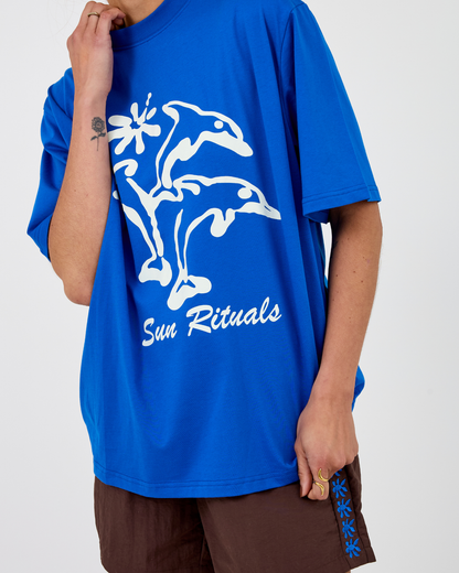 Dolphin Dream Tee ~ Sea Blue