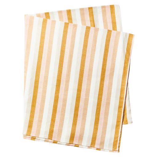 Tablecloth Florence Stripe Wheat LGE 350cm x 145cm