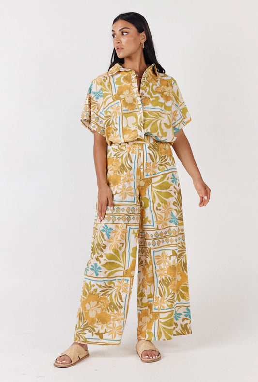 Natalie Pants Paradise Print