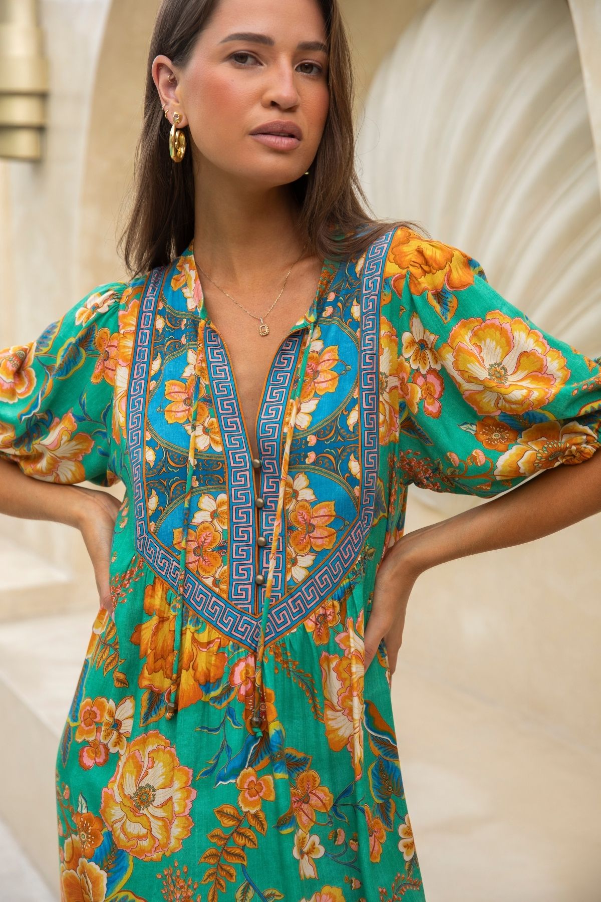 Love Letter Midi Dress - Atlantis