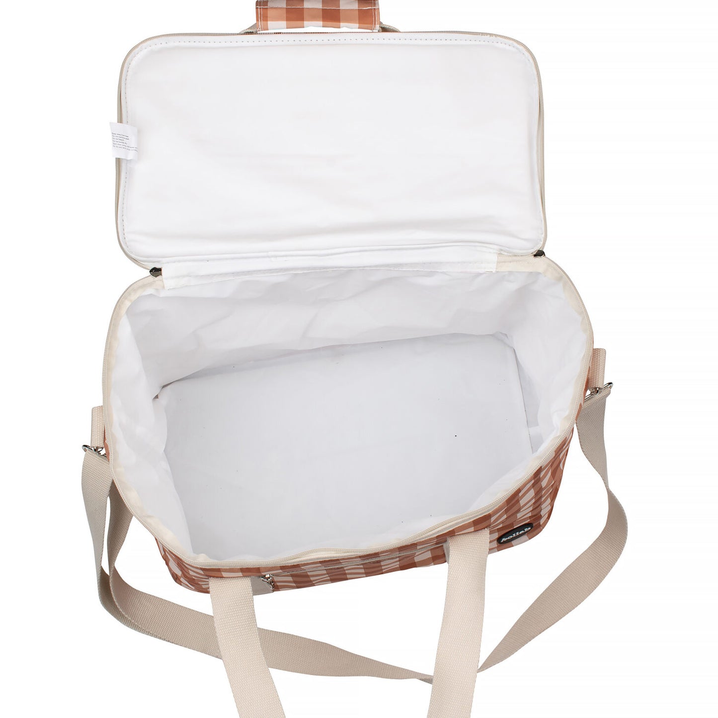 Holiday Picnic Bag Clay Check