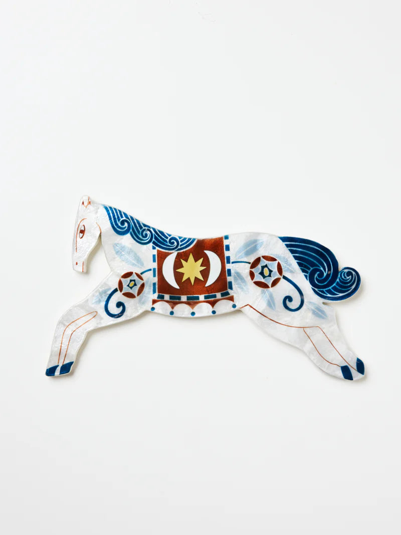 Paloma White Horse Wall Art