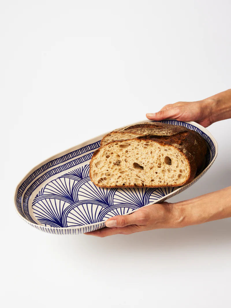 Caravan Large Platter Indigo