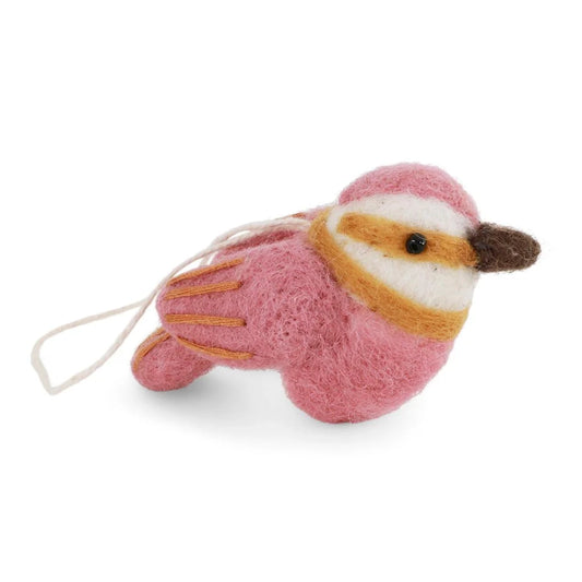 Spinus Bird Rose Decoration