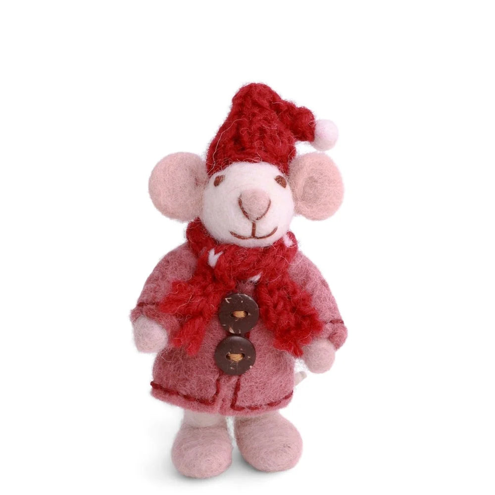 Mouse Girl Mini White with Coat
